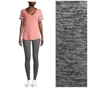 Nobo leggings Women’s Macrame Ankle Sueded High Rise Gray pants size medium gym